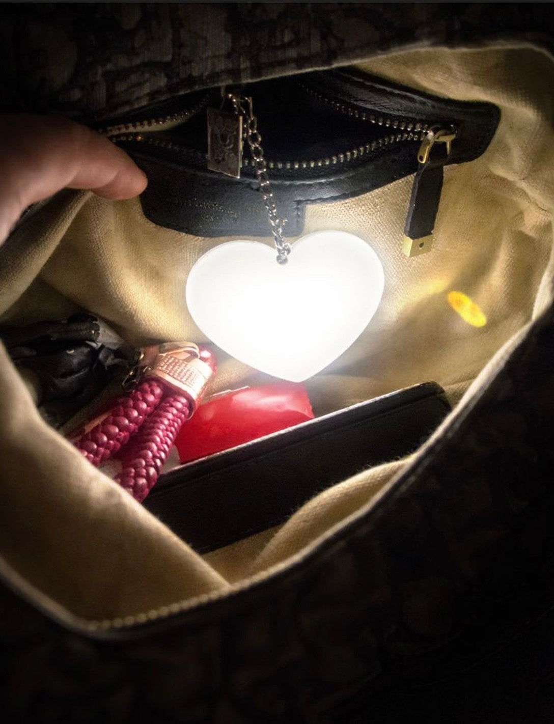 Heart LED Purse Light